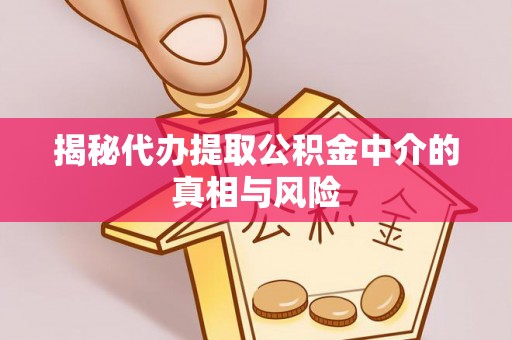 汪清揭秘代办提取公积金中介的真相与风险